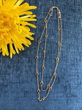 Delicate Gold-Tone Beaded Layered Necklace - Women Fashion Jewelry